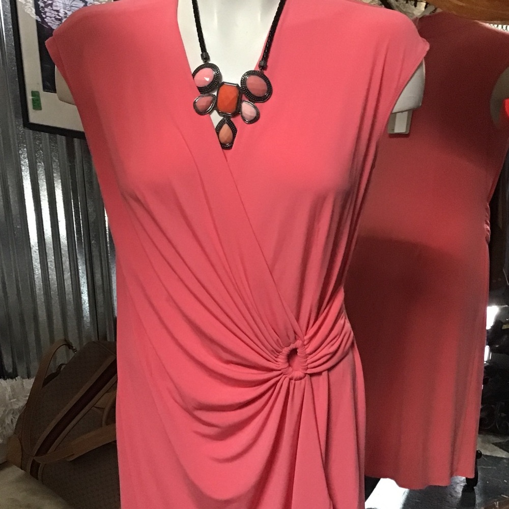 Tommy Bahama Coral Dress with Knot Accent